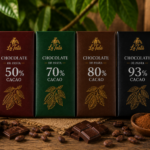 Conoce nuestros chocolates: 50%, 70%, 80% y 93% de cacao